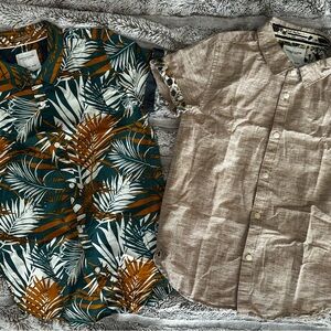 Like New!   2 Boy’s Festive Short Sleeve Shirts